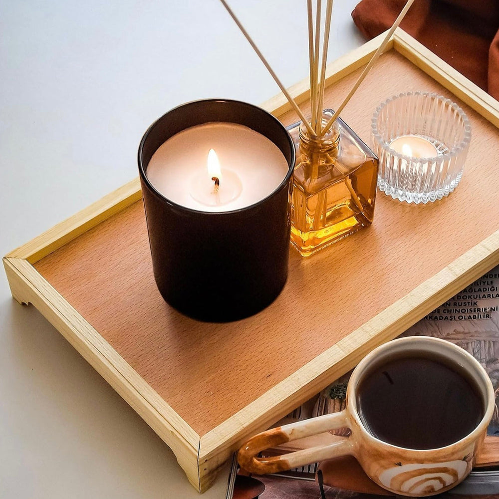 7.5oz Glass Jar with Bamboo Lid image 4
