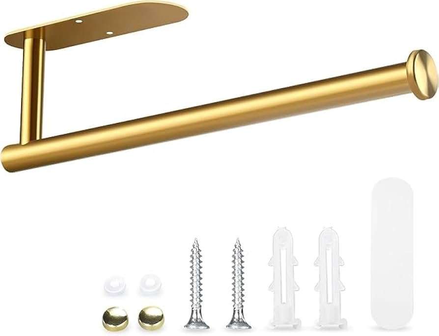 Paper Towel Holder - Gold image