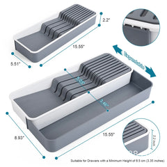 Expandable Knife Drawer Organizer Tray image 6