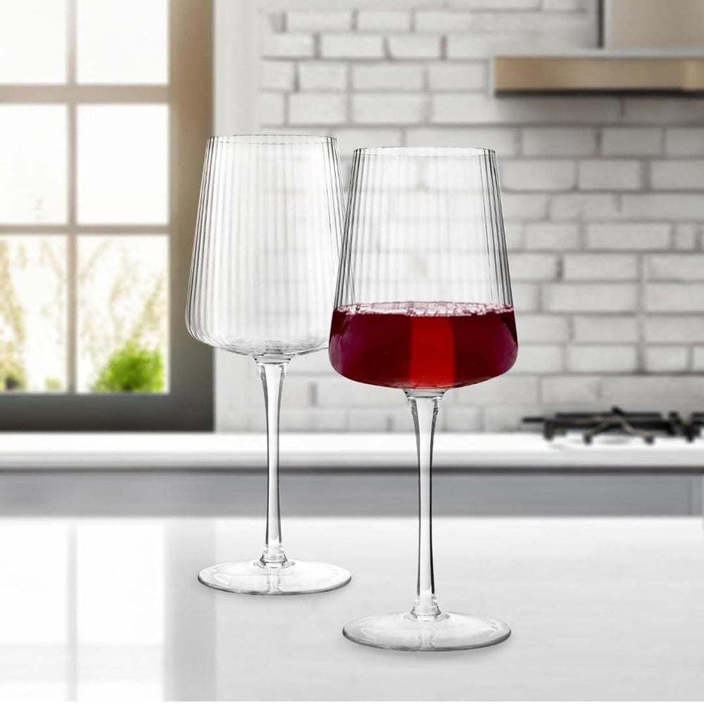 DH Stripe Polar Glass Collection - 2 Piece 550ml Wine Glass image