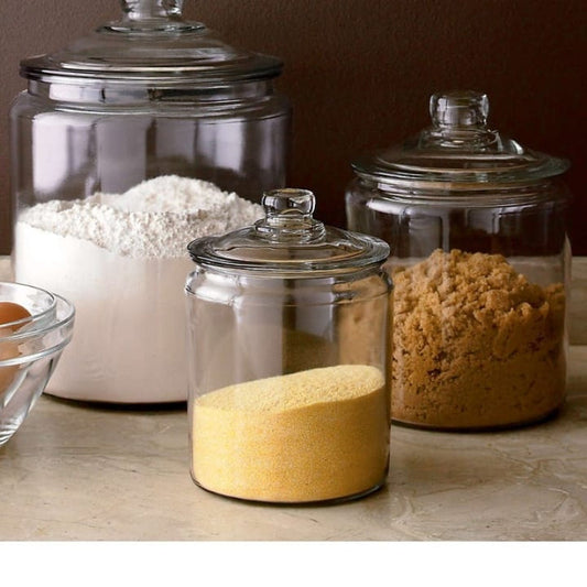 Glass Jar with Airtight Glass Lids image 0