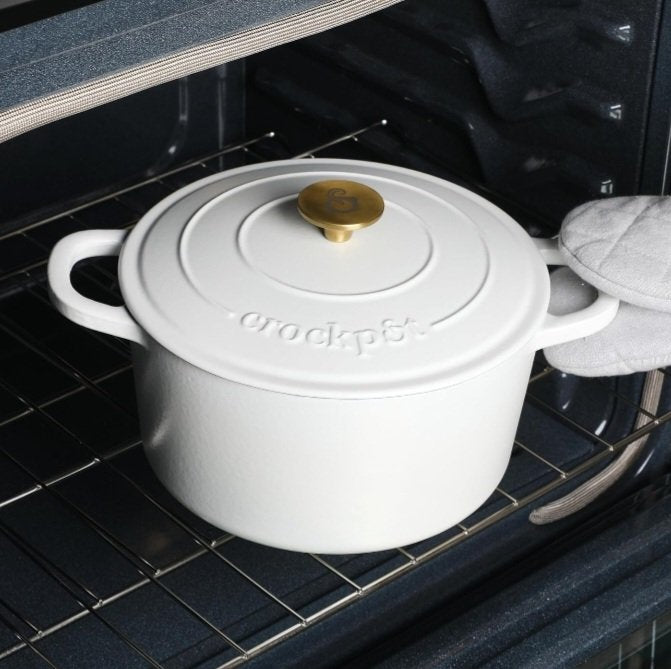 Crock Pot Artisan 7 Quart Enameled Cast Iron Round Dutch Oven image 11