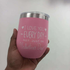 Pink Valentine Insulated Tumbler