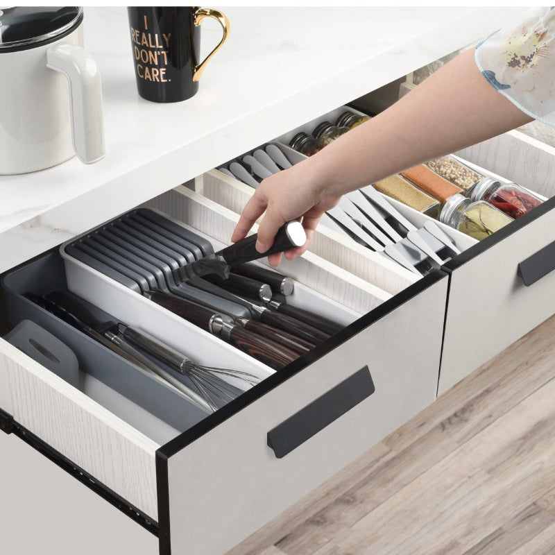 Expandable Knife Drawer Organizer Tray image 0