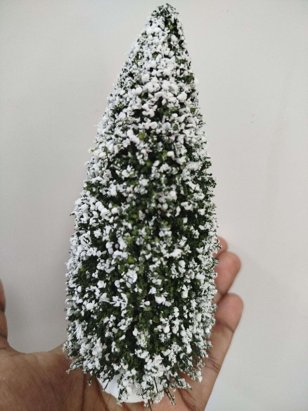 Mini Bristle Christmas Tree - Snowey Green image