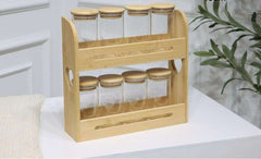 8 Piece Bamboo Spice Set - Full image