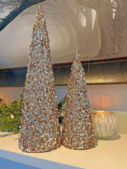 Golden Cone Christmas Tree image 1