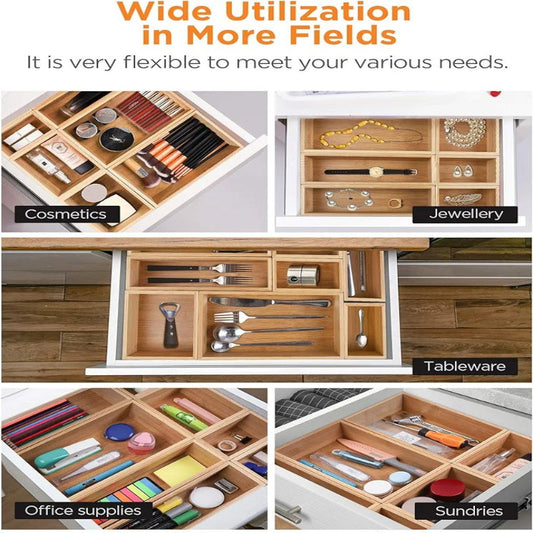 Bamboo Drawer Organizer image 0