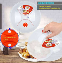 PLASTIC MICROWAVE COVER 28.8x11CM CLEAR image 1