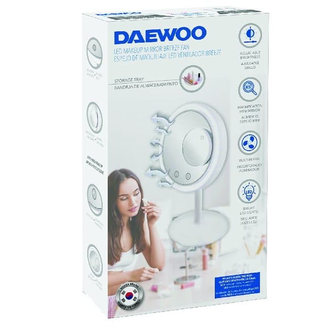 LED Makeup Mirror With Fan image 1