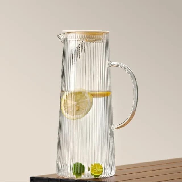 DH Stripe Polar Glass Collection - 1 Piece 1200ml Pitcher image