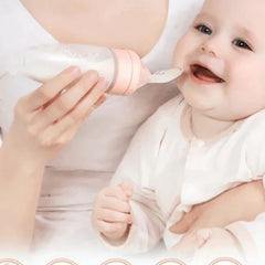 Baby Puree Feeding Spoon- White image 1