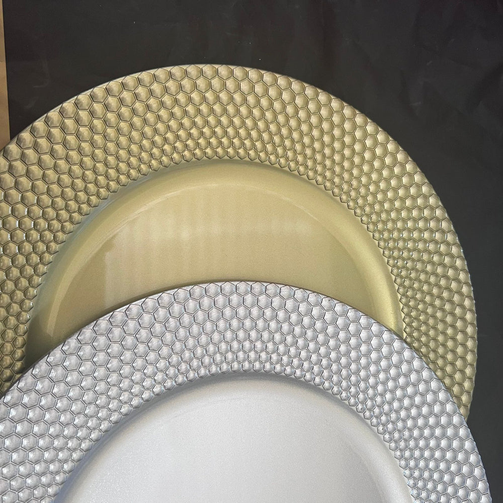 Charger Plates - Hexagonal Gold image