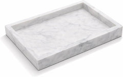 Rectangular Natural White Marble Tray