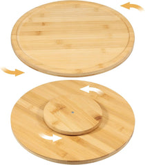 Rotating Bamboo Chopping Board