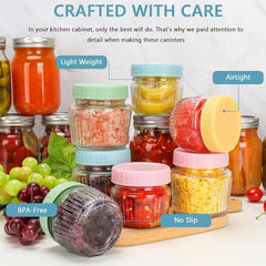 Ribbed Mason Jars