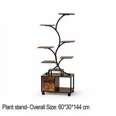Indoor 9 Tier Plant Stand with Grow Light