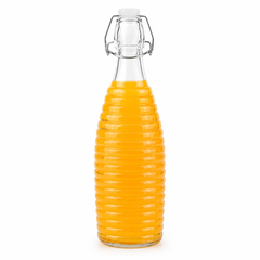 Glass Bottle with Snap Lid