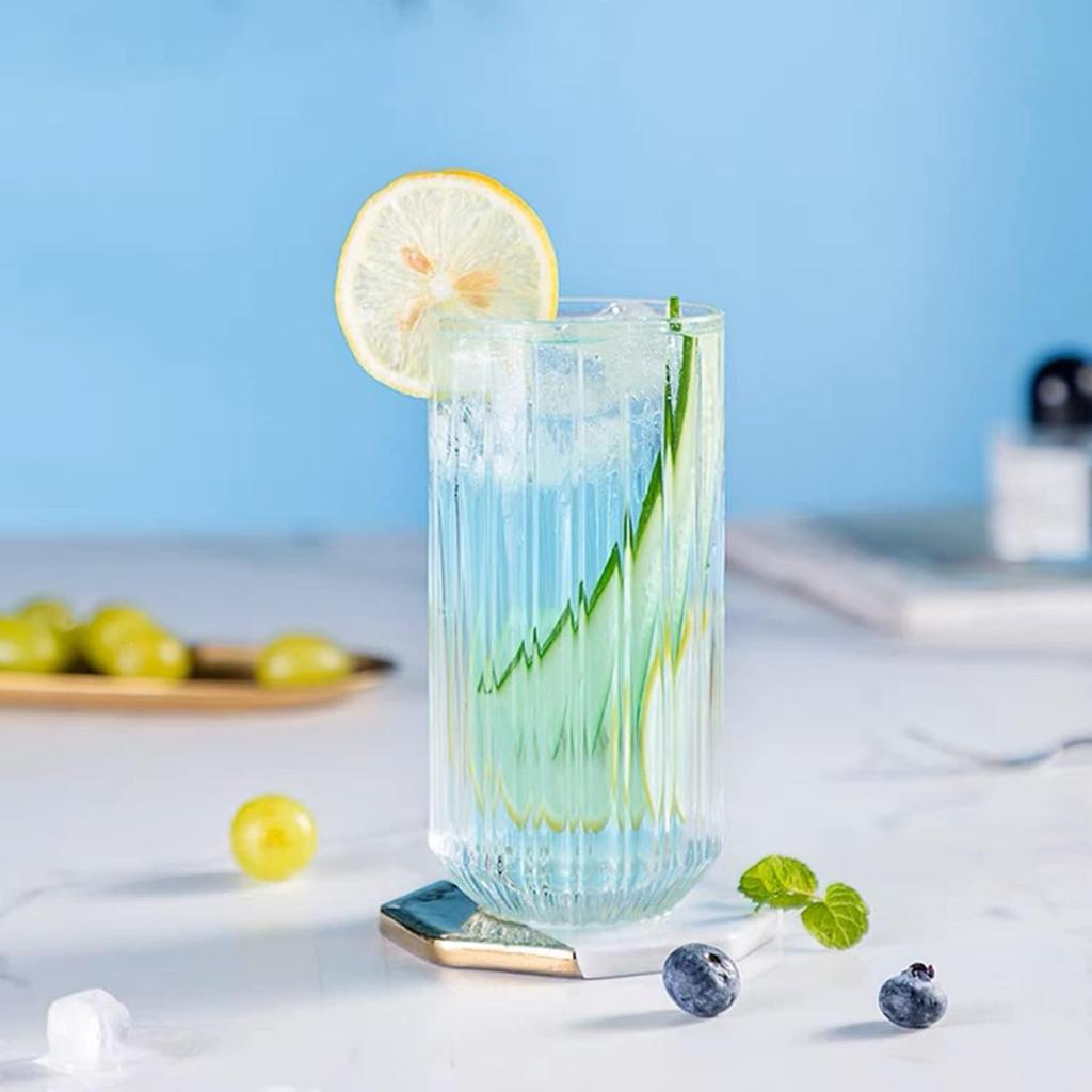 Ribbed Glass- 6 Pcs. - Tumbler image