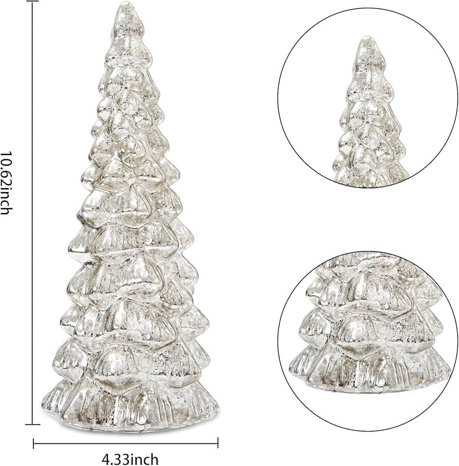 Glass LED Christmas Tree Ornament image 1