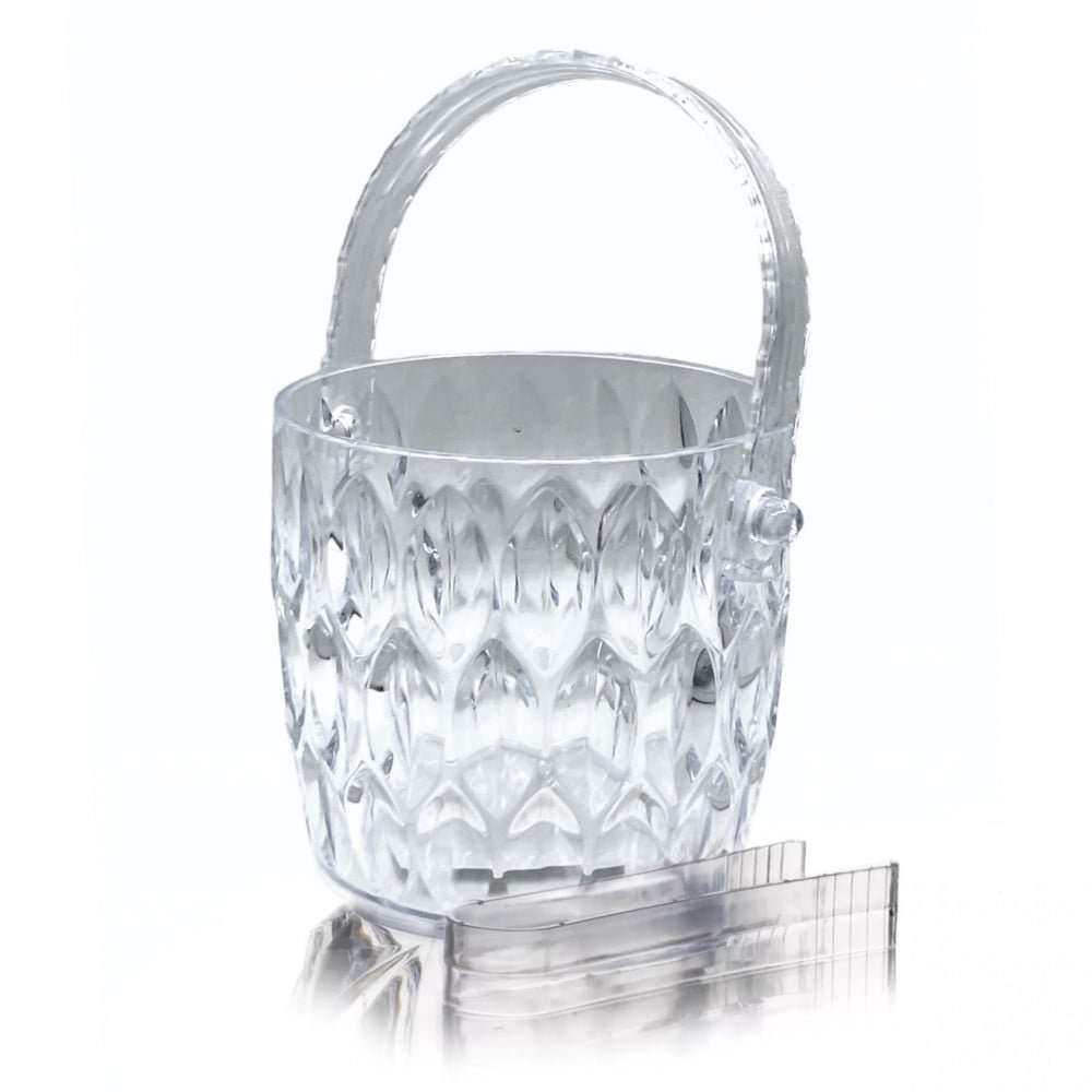 PLASTIC ICE BUCKET W/HANDLE 12.5X12.5X11.5CM image 1