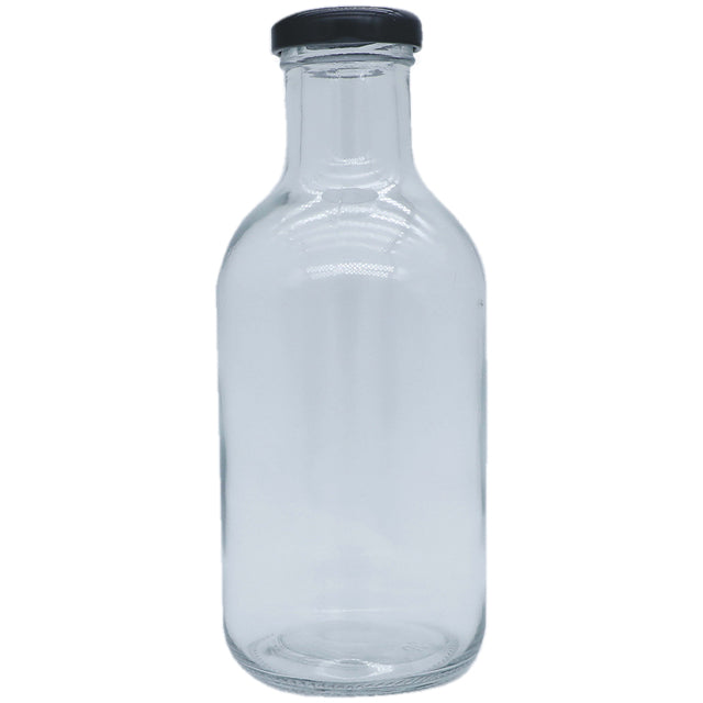 Signature Stout Glass Bottle with Black Twist-Off Cap