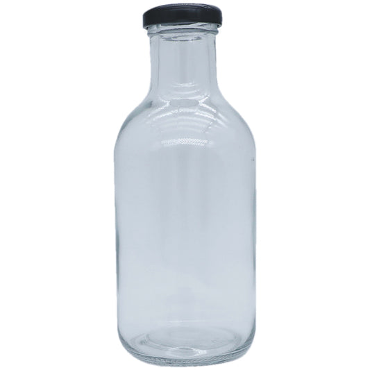 Signature Stout Glass Bottle with Black Twist-Off Cap
