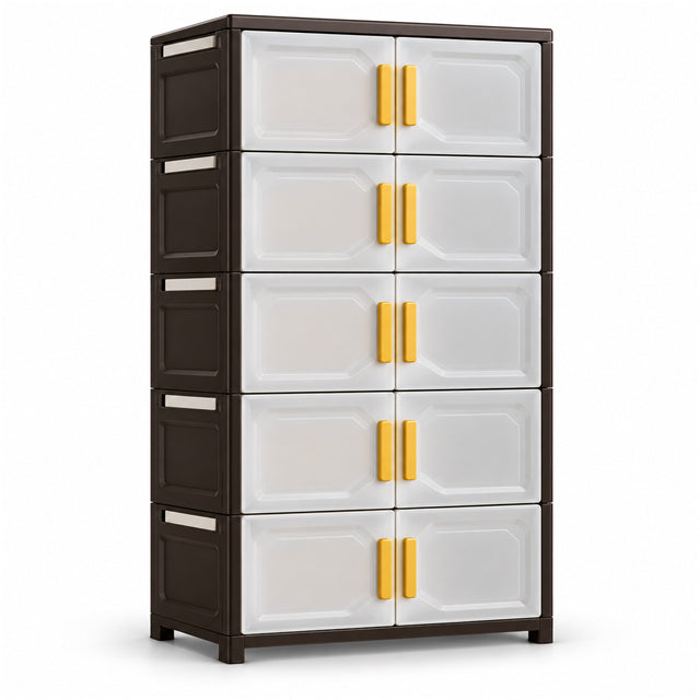 Double-Door Fabric Shoe Cabinet