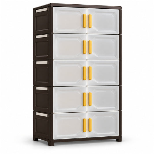 Double-Door Fabric Shoe Cabinet