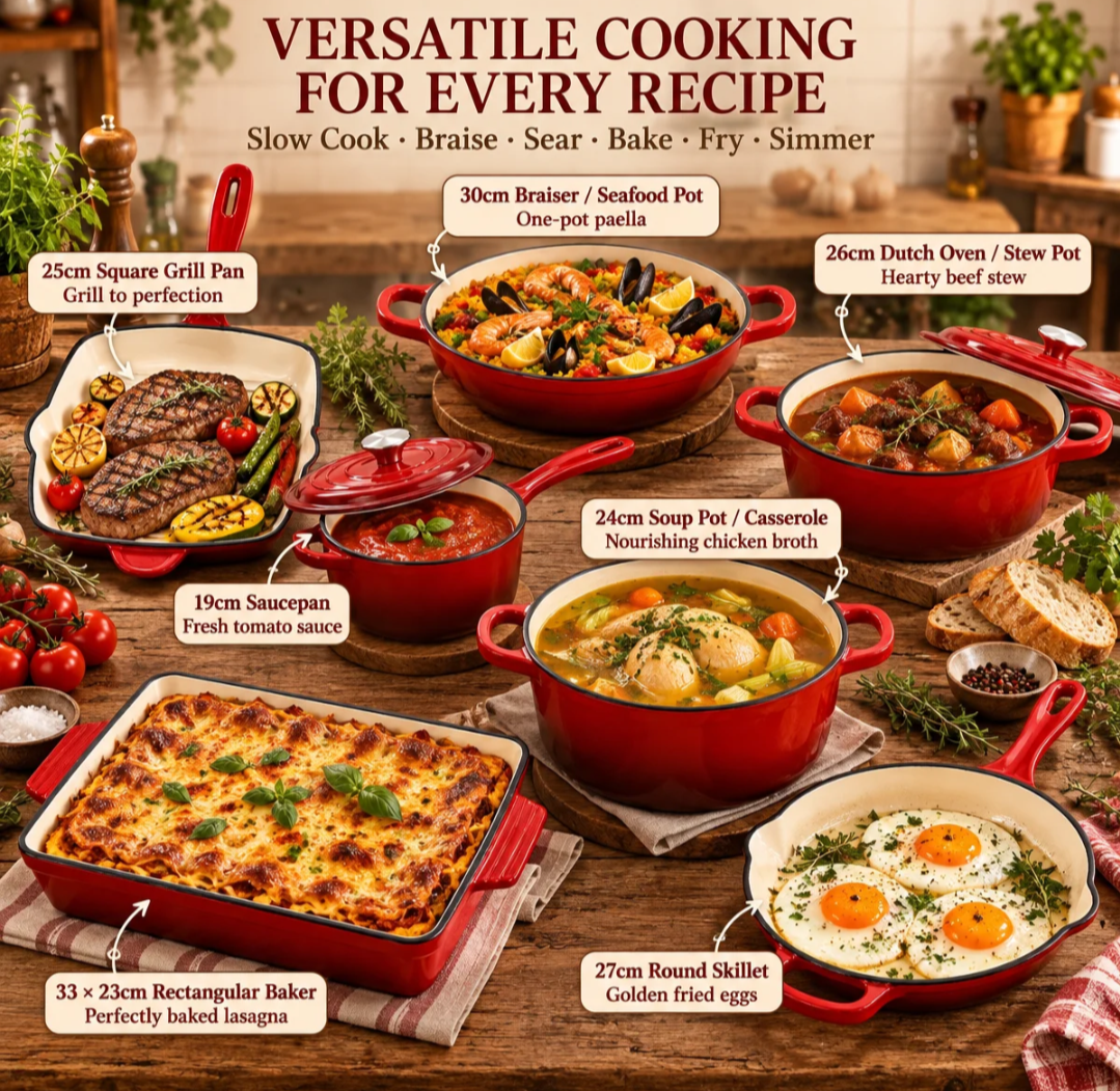7 Piece Cast Iron Set