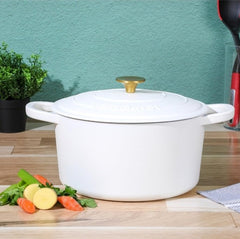 Crock Pot Artisan 7 Quart Enameled Cast Iron Round Dutch Oven image 6