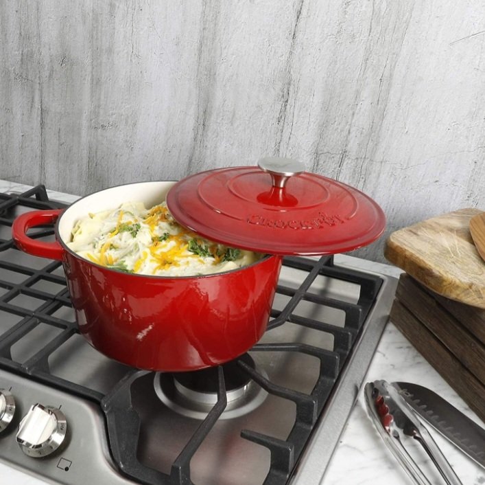 Crock Pot Artisan Enameled Cast Iron Round Dutch Oven 5 Quart image 2