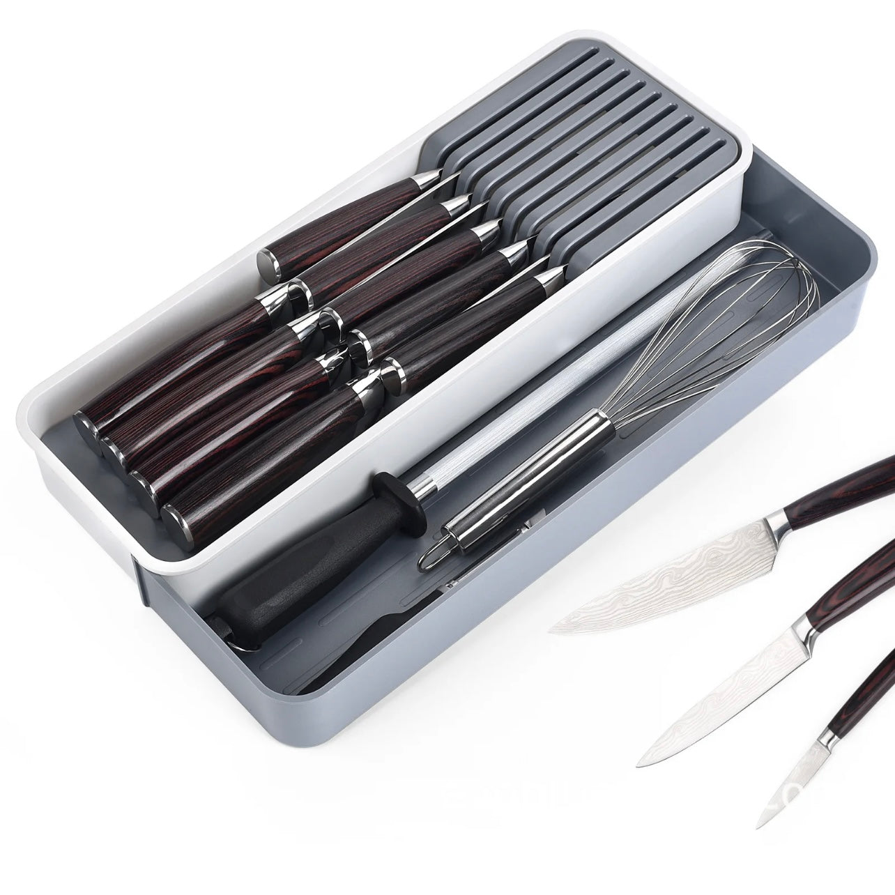 Expandable Knife Drawer Organizer Tray image 3