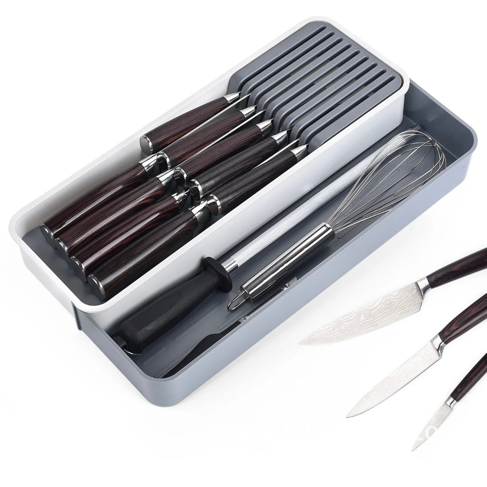 Expandable Knife Drawer Organizer Tray image 3