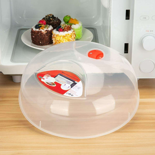 PLASTIC MICROWAVE COVER 28.8x11CM CLEAR image 0