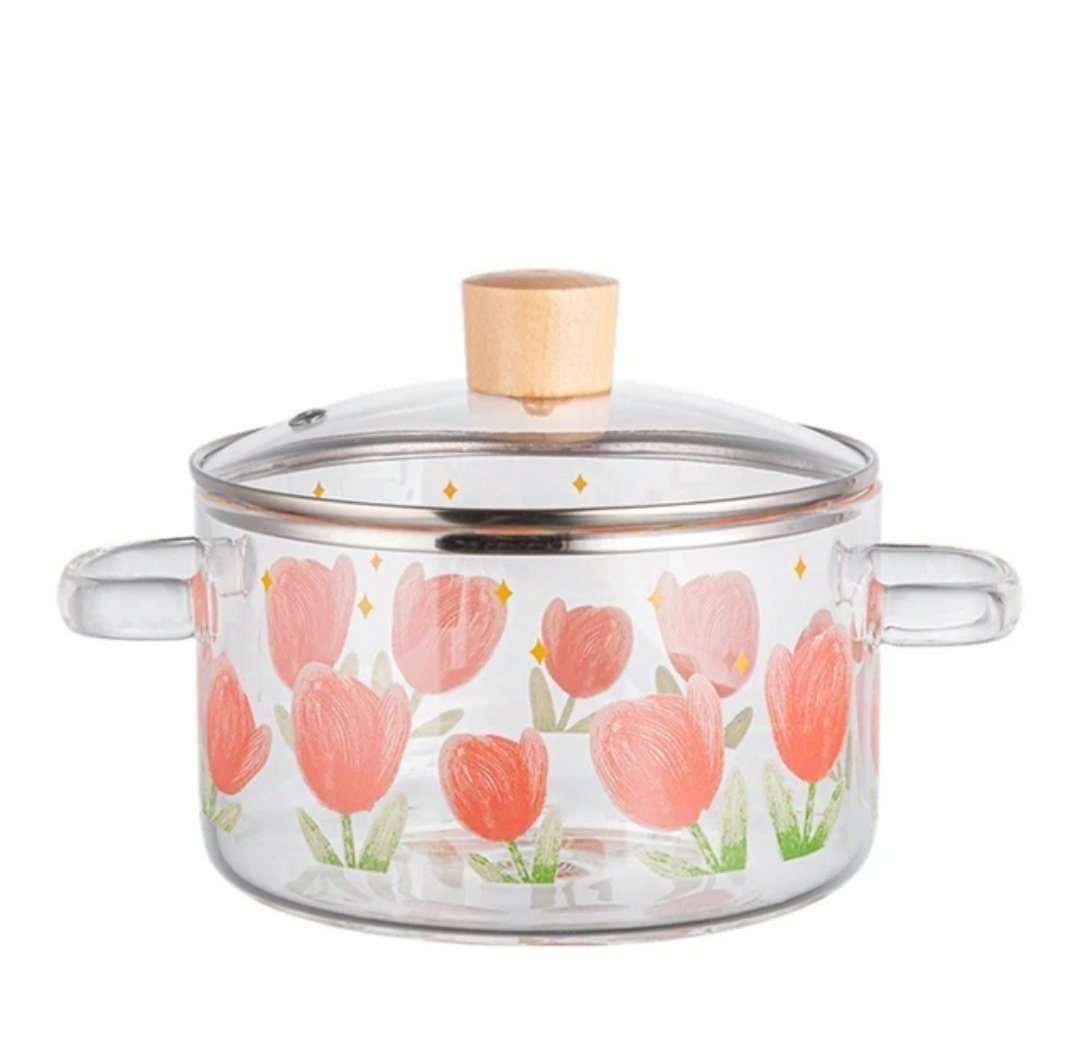 Glass Tulip Pots - Clear 1.8L image