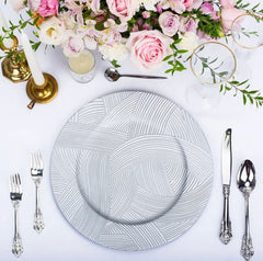 Charger Plates - White &amp; Gold image