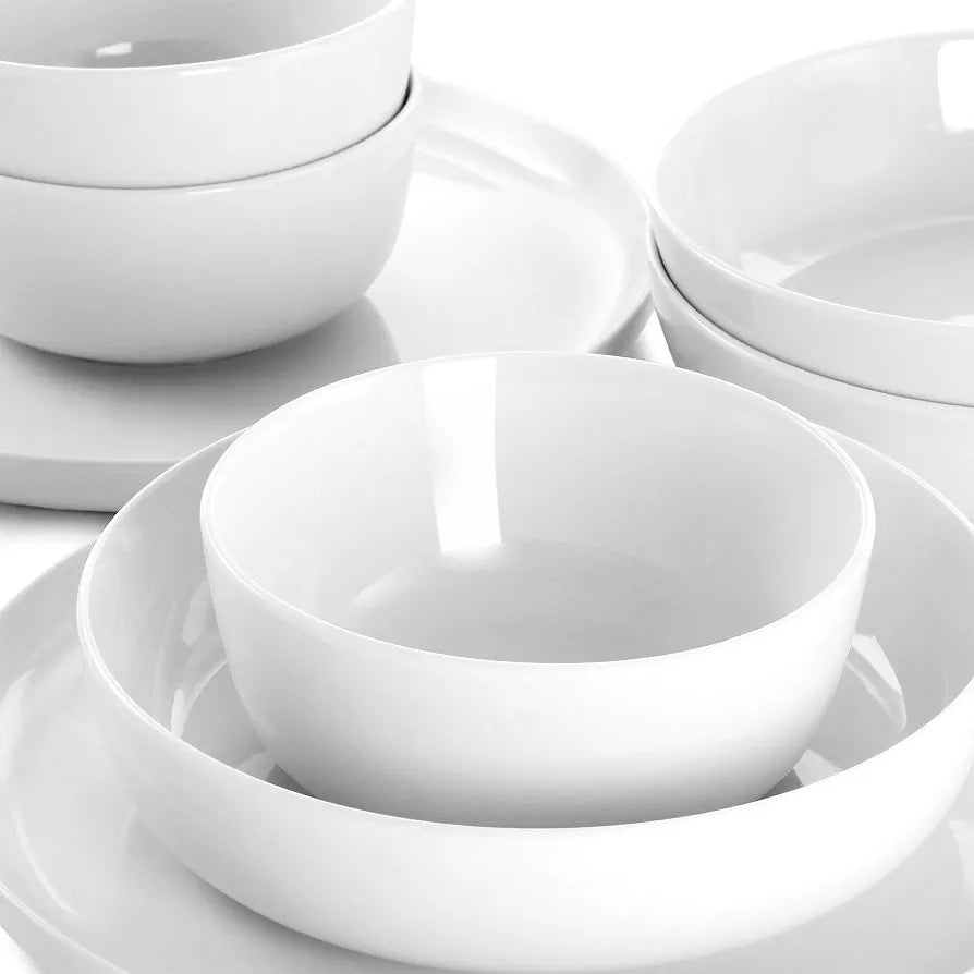 Thomas Wedding Registry Gibson 12 Piece Dinnerware Set White