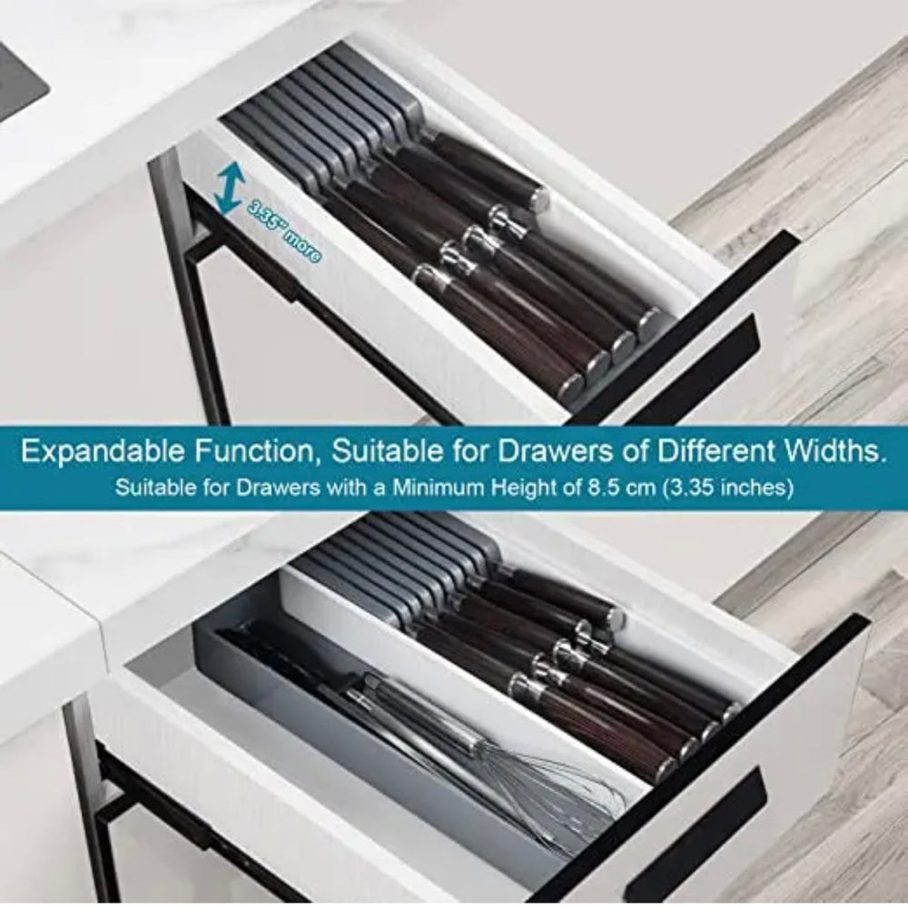 Expandable Knife Drawer Organizer Tray image 4