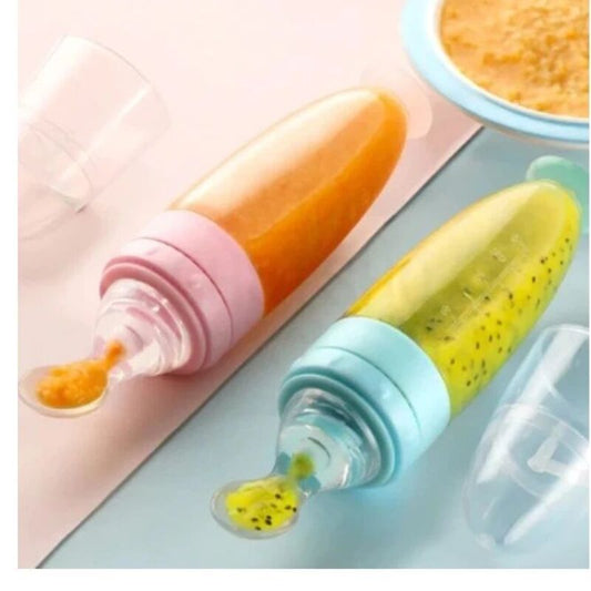 Baby Puree Feeding Spoon- White