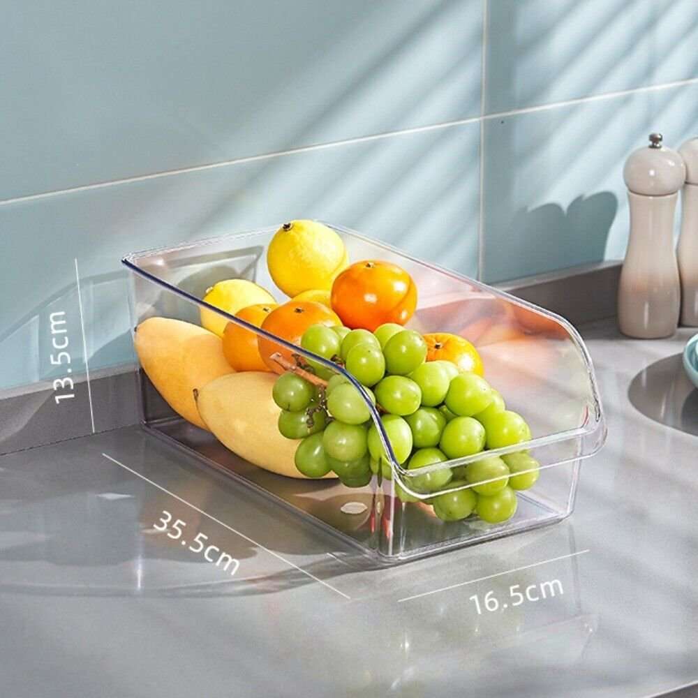 Clear Plastic Storage Basket image 1