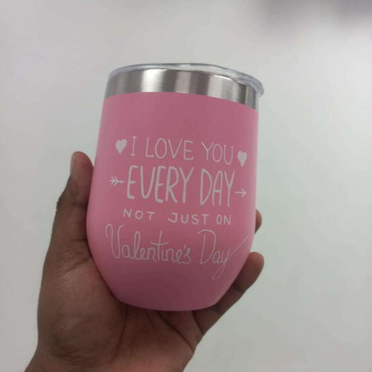 Pink Valentine Insulated Tumbler