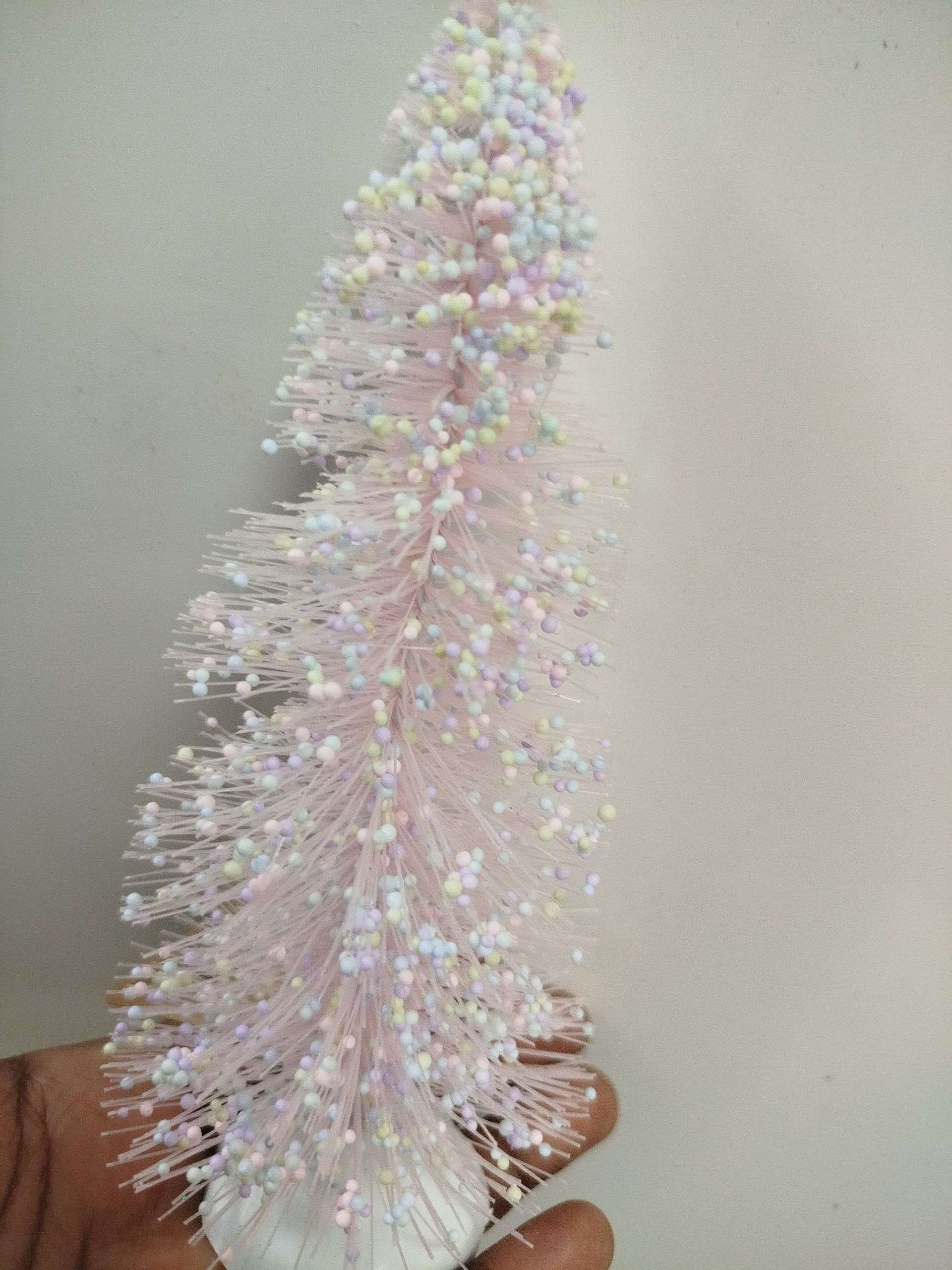 Mini Bristle Christmas Tree - Pink Pastel image