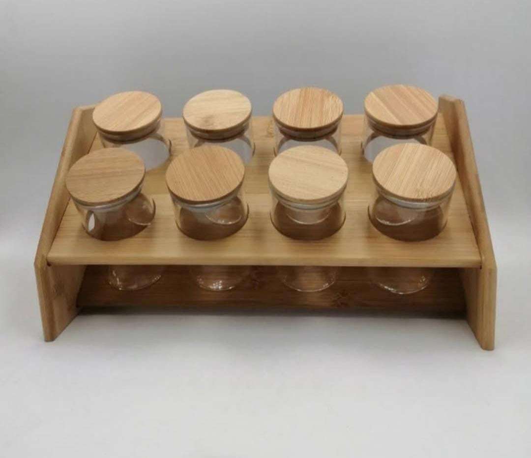 8 Piece Bamboo Spice Set image 3