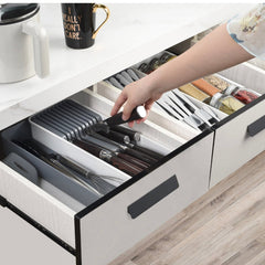 Expandable Knife Drawer Organizer Tray image 0