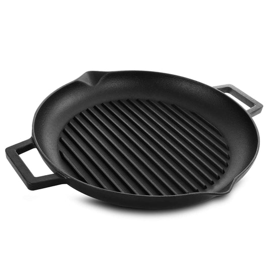12" Cast Iron Grill Pan image 1