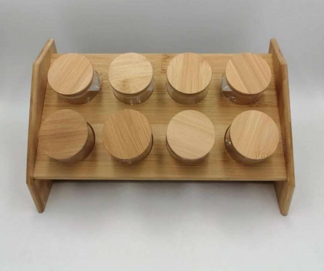 8 Piece Bamboo Spice Set image 1