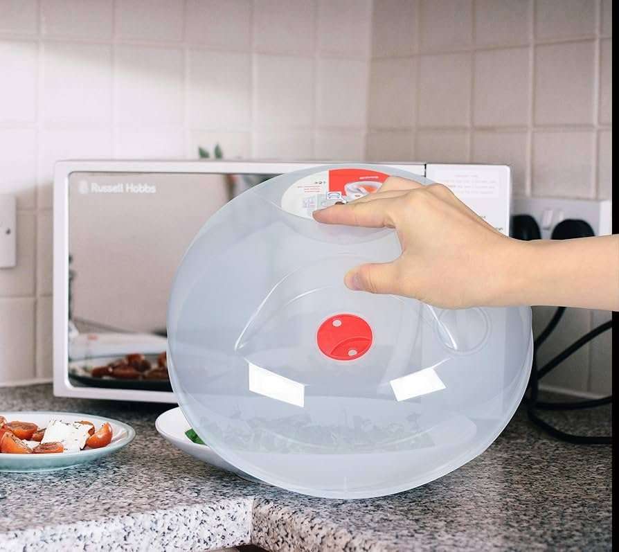 PLASTIC MICROWAVE COVER 28.8x11CM CLEAR image 2