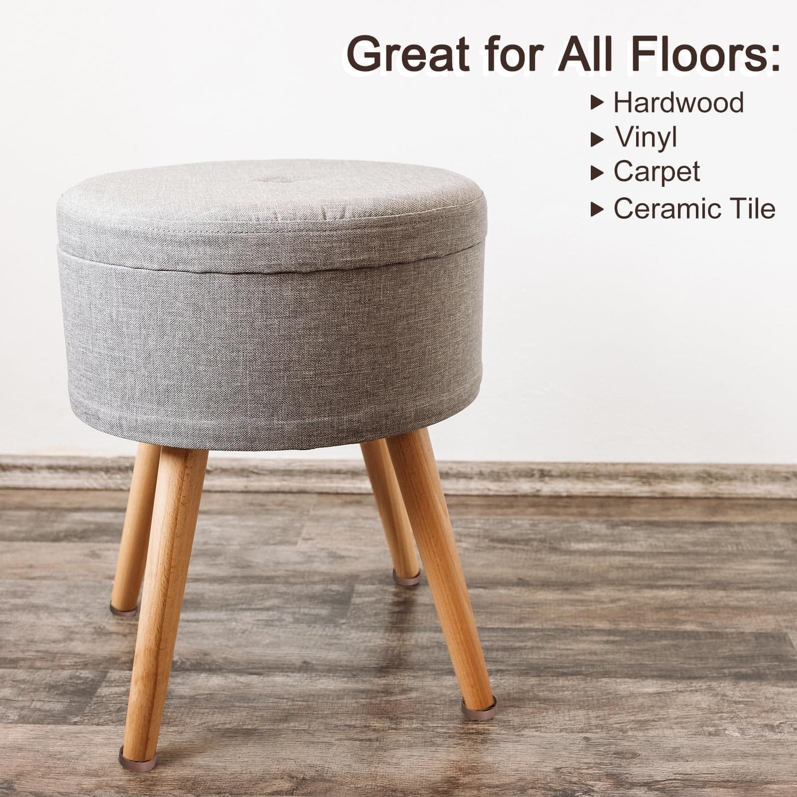 Reversible Lid Storage Stool image 1