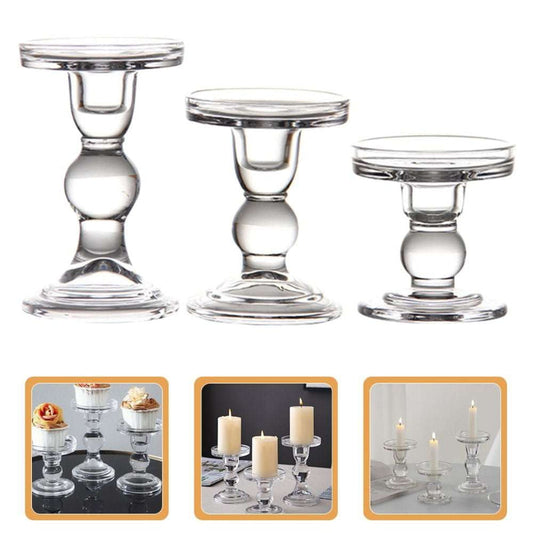 Glass Pillar Candle Holder image 0